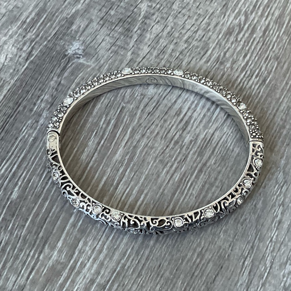 💕 BRIGHTON Retired Anatolia Hinged Silver Bangle - Picture 5 of 7